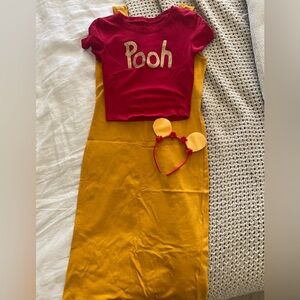 Red and Yellow Pooh Dress Set